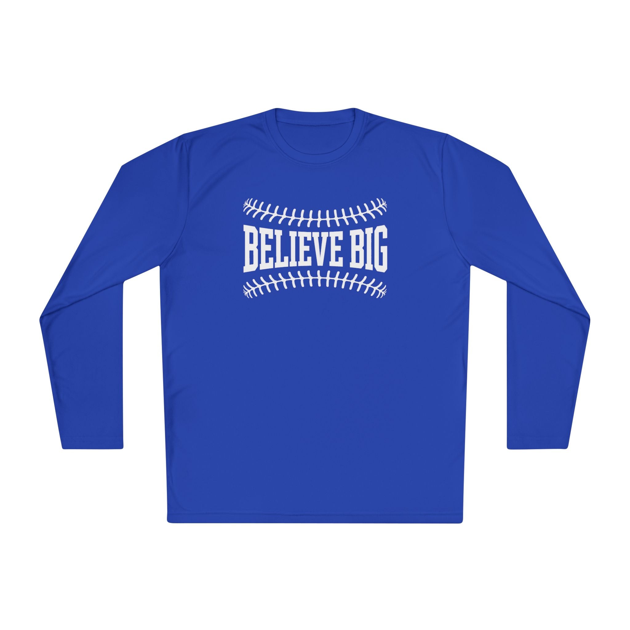 Baseball "Believe Big" Long Sleeve Unisex Tee