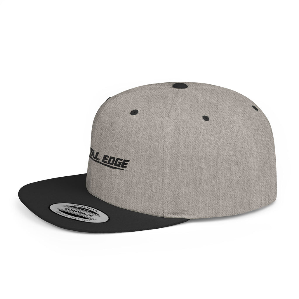 Mental Edge Flat Bill Snapback Hat — Minimal Athletic Logo Cap