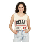 Relax… He’s 13 Baseball Parent Tank Top
