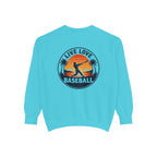 Baseball Sweatshirt — "Live Love Baseball" Vintage Sunset Crewneck Unisex