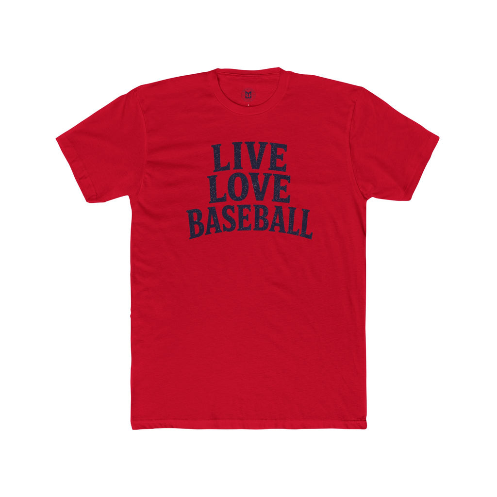 Live Love Baseball T-Shirt — Classic Baseball Tee for Fans