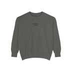 Baseball Vibes Sweatshirt — Minimalist White Crewneck
