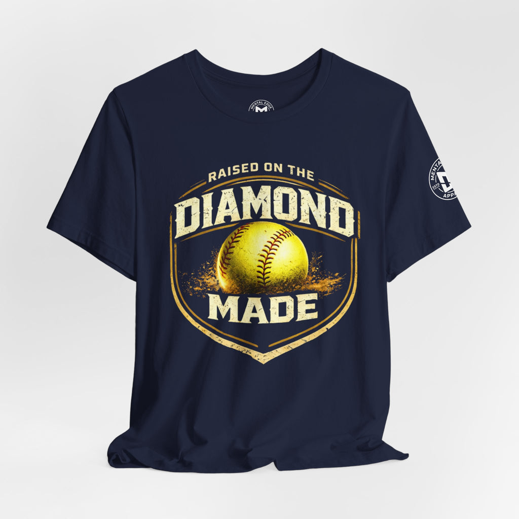 Raised on the Diamond Made Softball Tee