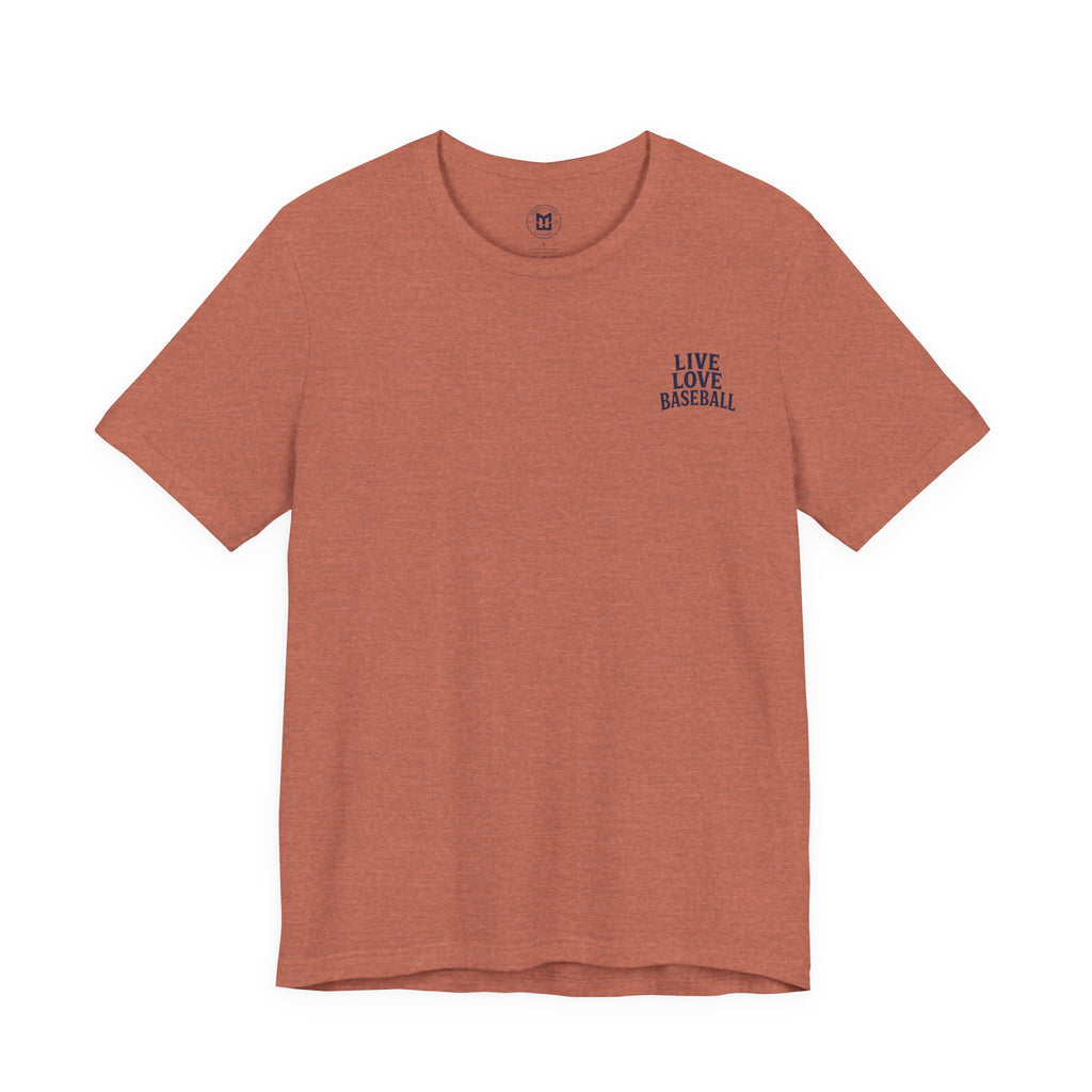 Baseball Tee — "Live Love Baseball" Vintage Sunset Unisex T-Shirt