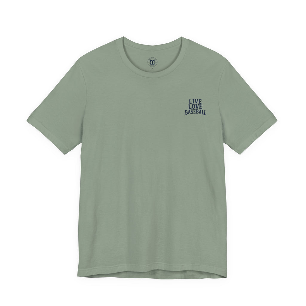 Baseball Tee — "Live Love Baseball" Vintage Sunset Unisex T-Shirt