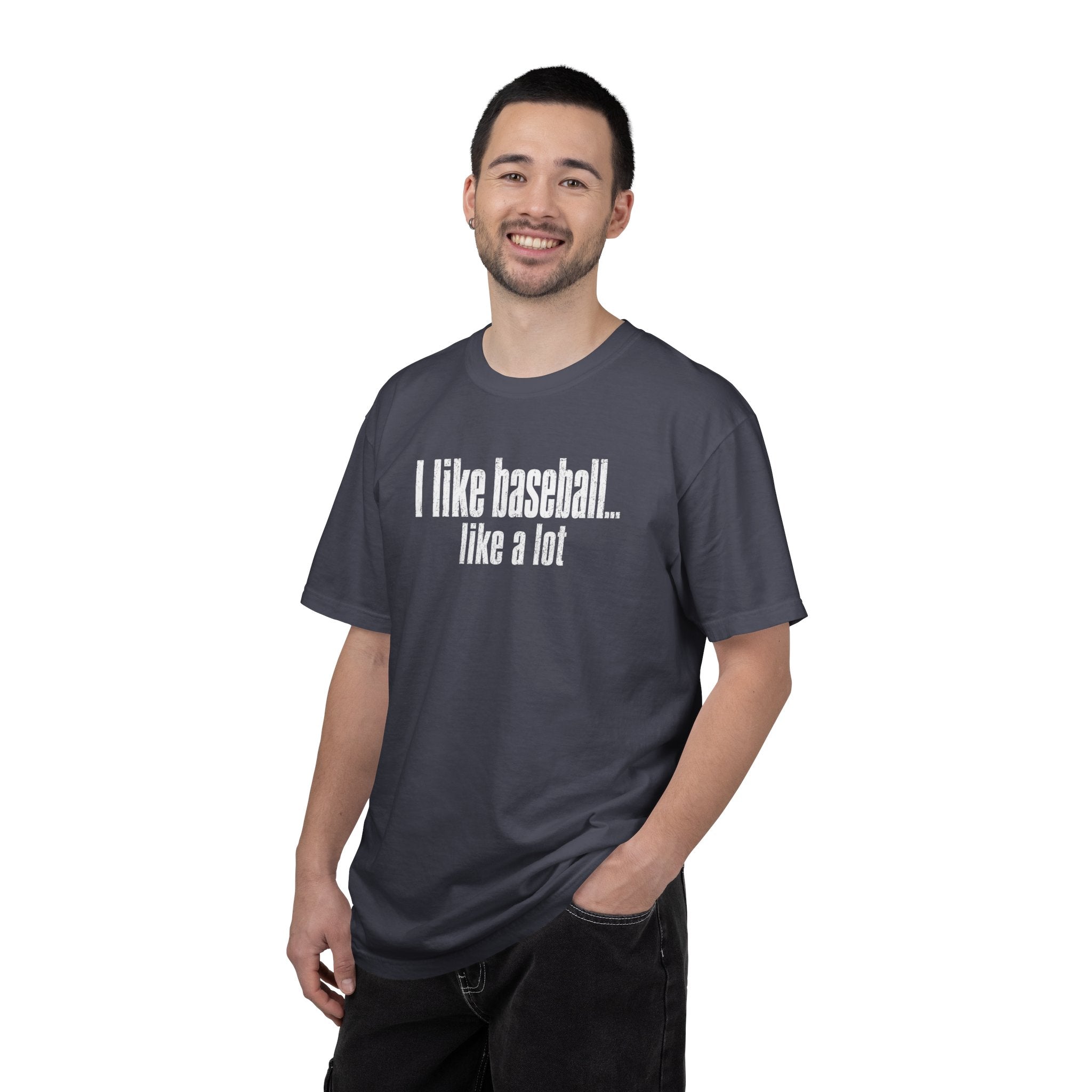 Adult Unisex "I Like Baseball...like a lot Garment-Dyed T-shirt