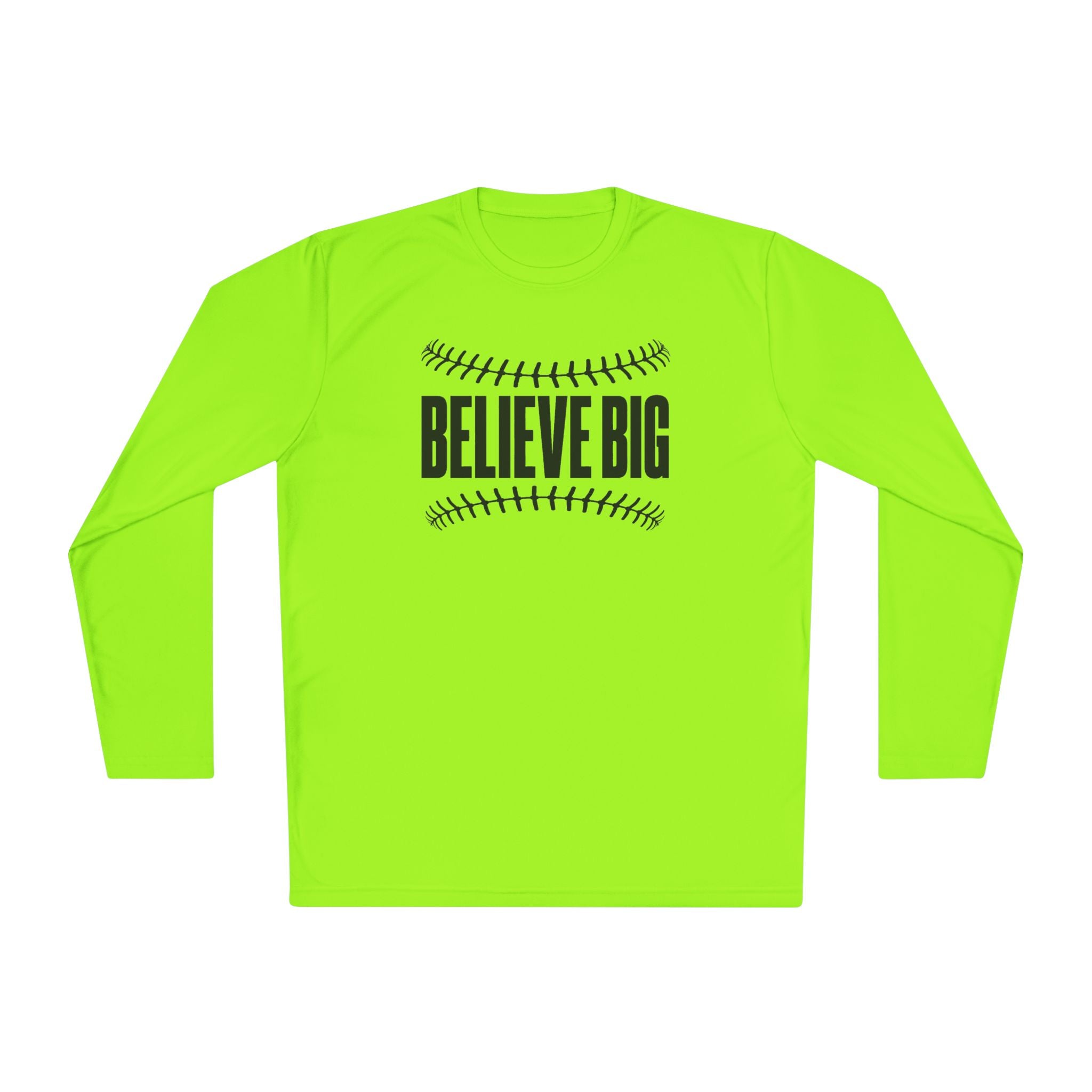 Baseball "Believe Big" Long Sleeve Unisex Tee