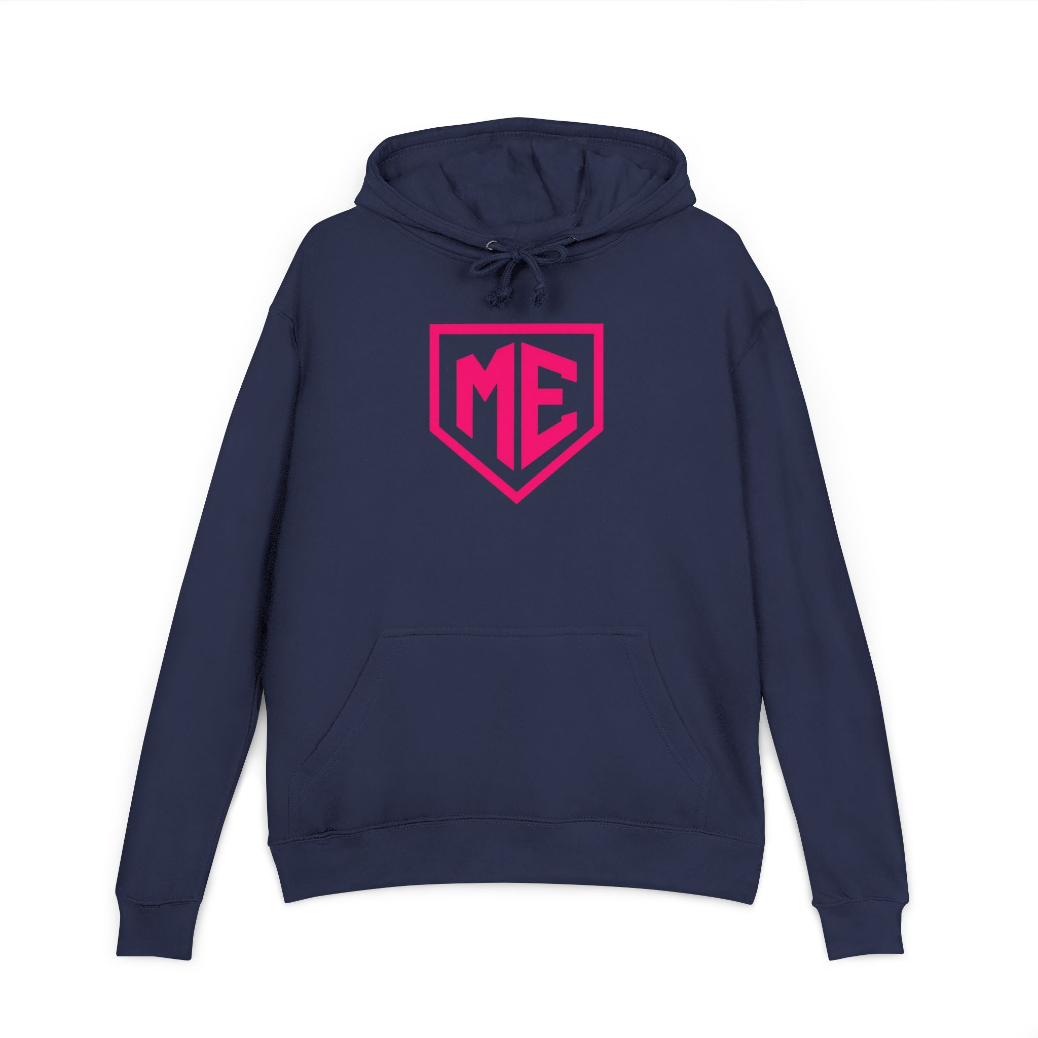 Adult Mental Edge Hoodie — ME Pink Logo French Terry Pullover
