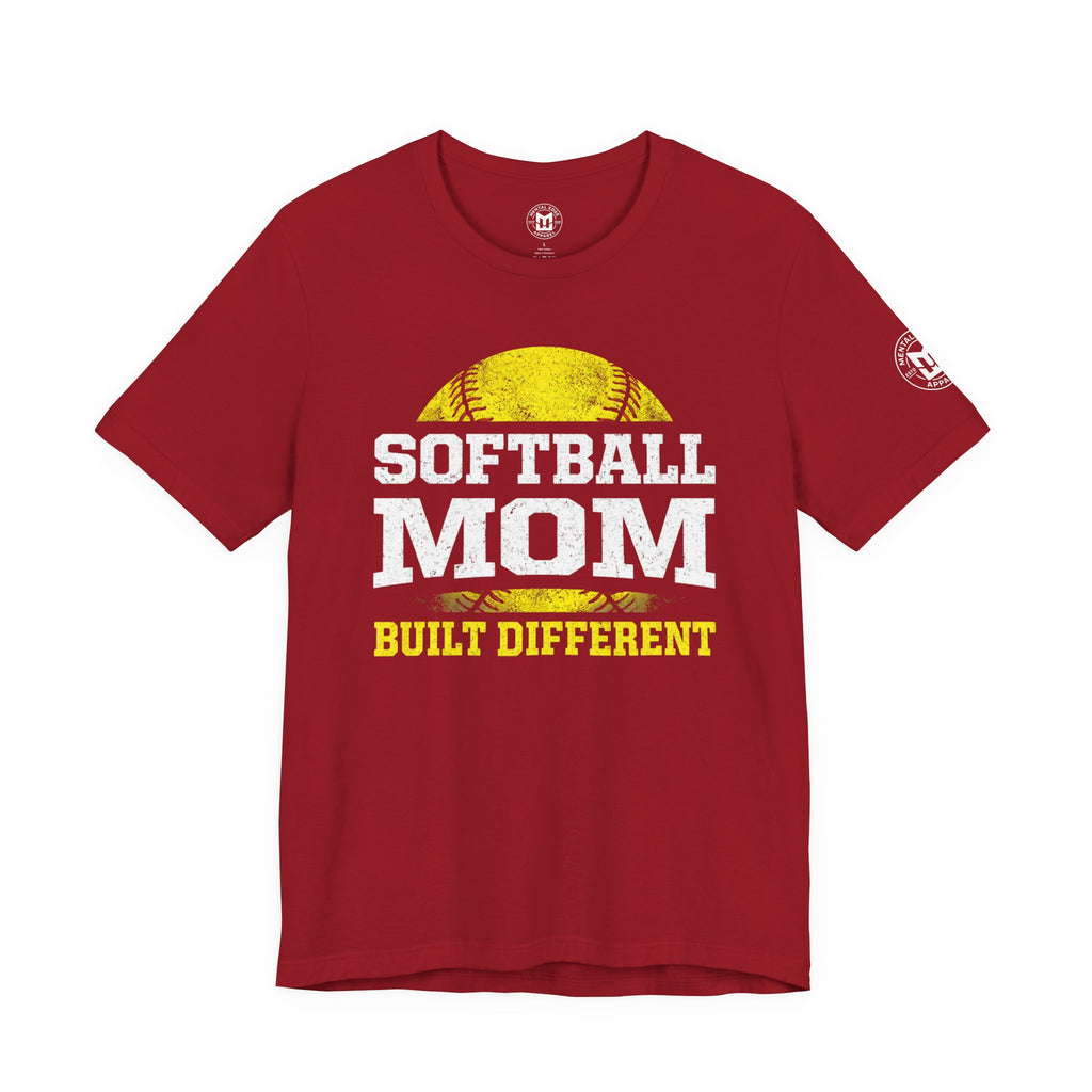 "Built Different" Softball Mom T-Shirt