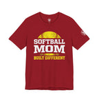 "Built Different" Softball Mom T-Shirt