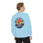 Baseball Sweatshirt — "Live Love Baseball" Vintage Sunset Crewneck Unisex