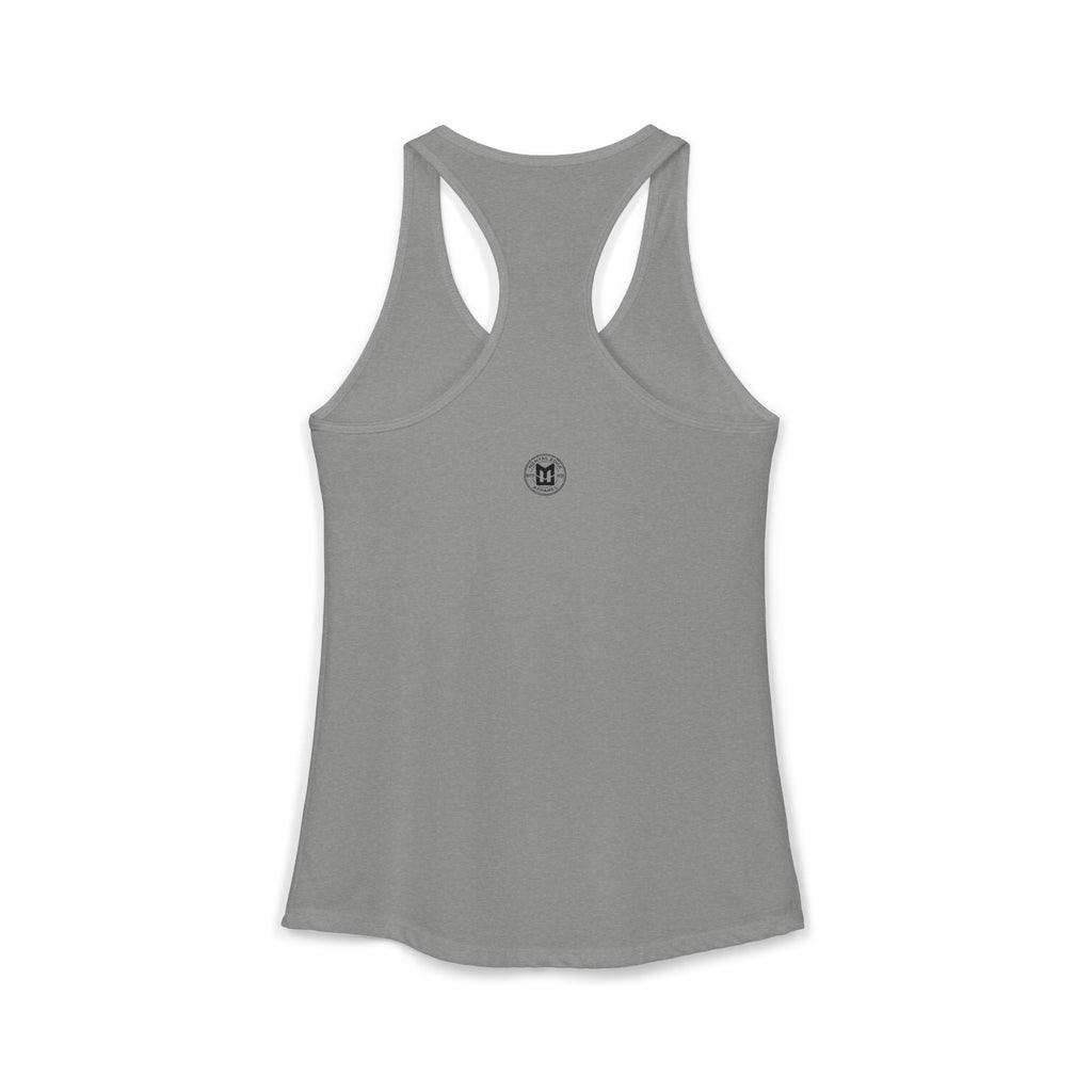 Banned to The Outfield Baseball Moms Ideal Racerback Tank