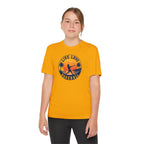 Live Love Baseball Youth Dri Fit Tee — Sunset Palm Baseball Player Shirt