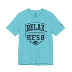 Relax He's 8 Football Parent Tee