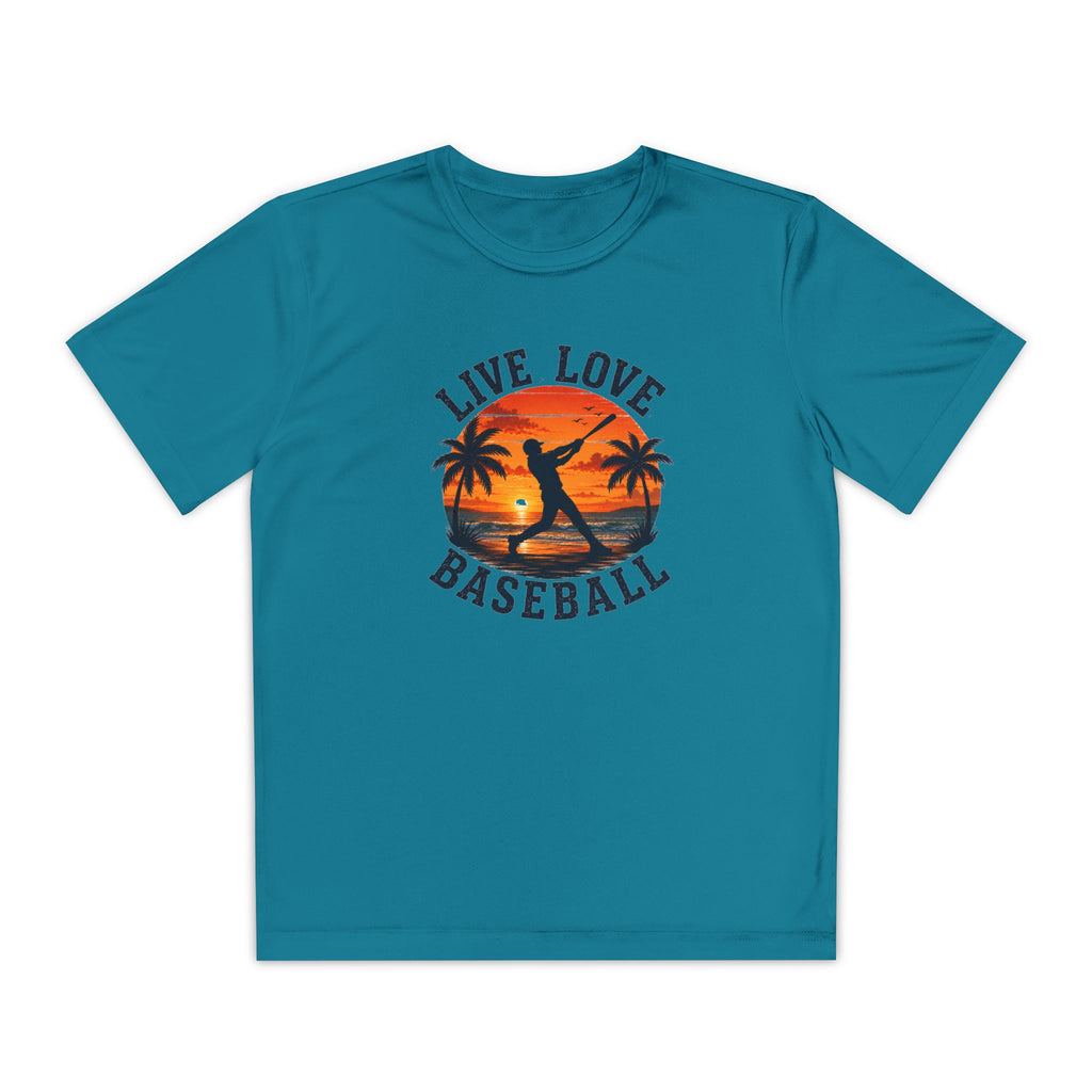 Live Love Baseball Youth Dri Fit Tee
