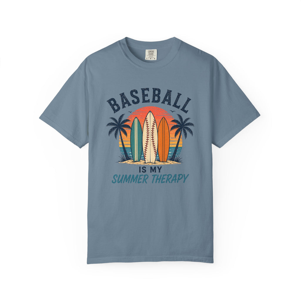 Baseball Is My Summer Therapy T-Shirt