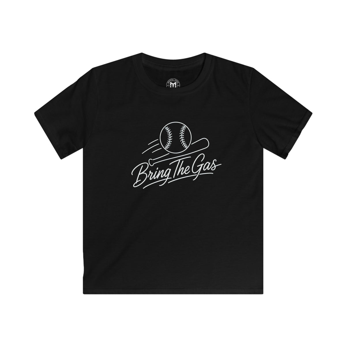 Kids Baseball Tee — "Bring The Gas" Fastball T‑Shirt