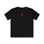 "Loud Noises" Youth Cotton Baseball T Shirt Pink