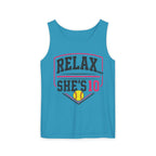 Relax She’s 10 Parent Softball Tank Top
