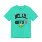 Relax… She’s 9 Softball Parents Tee
