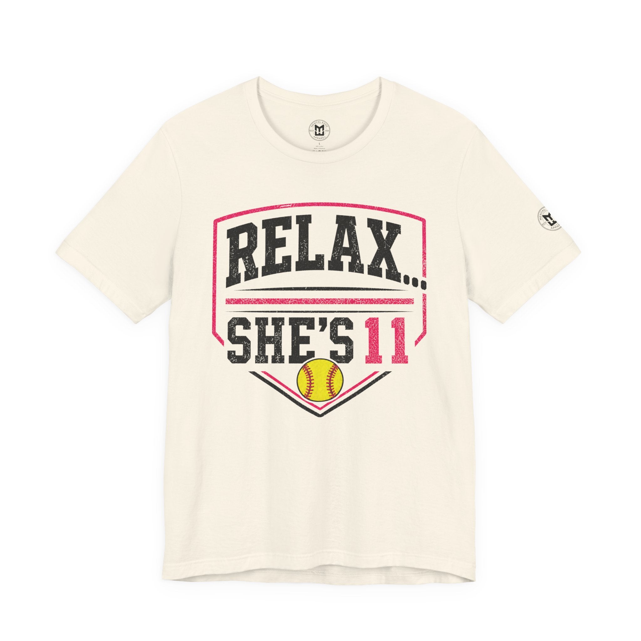 "Relax... She's 11" Softball Parents T-Shirt