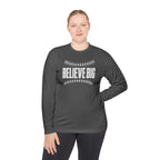 Baseball "Believe Big" Long Sleeve Unisex Tee