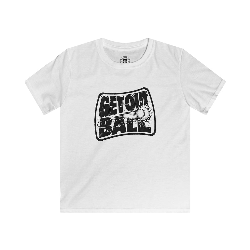 Kids Tee — "GET OT BALL" Vintage Baseball Graphic