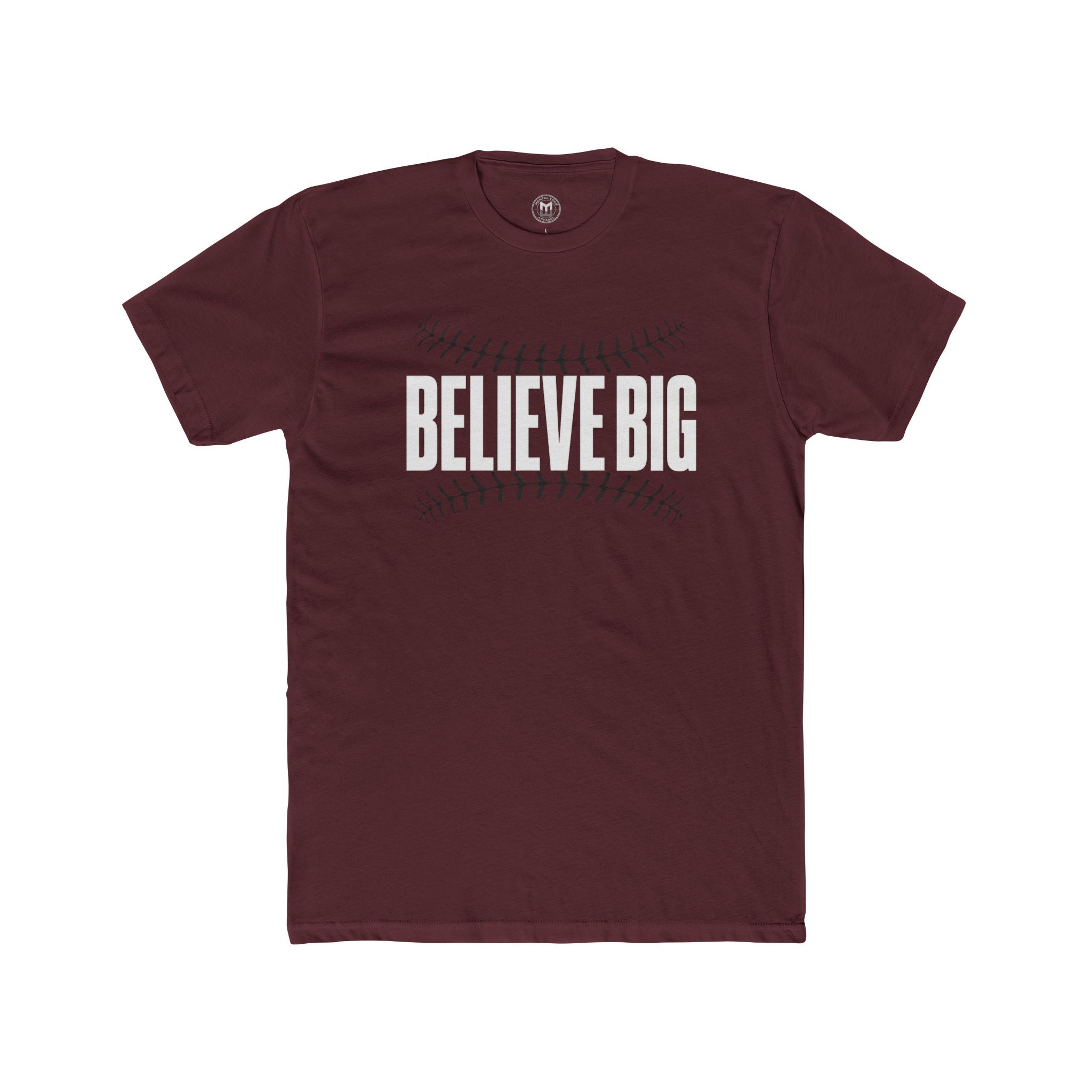 Believe Big Baseball Tee — Inspirational Sports Shirt