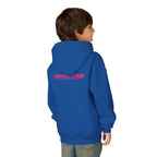 Youth Hoodie – 'ME' Pink Shield Front & "Mental Edge" Back Athletic Logo