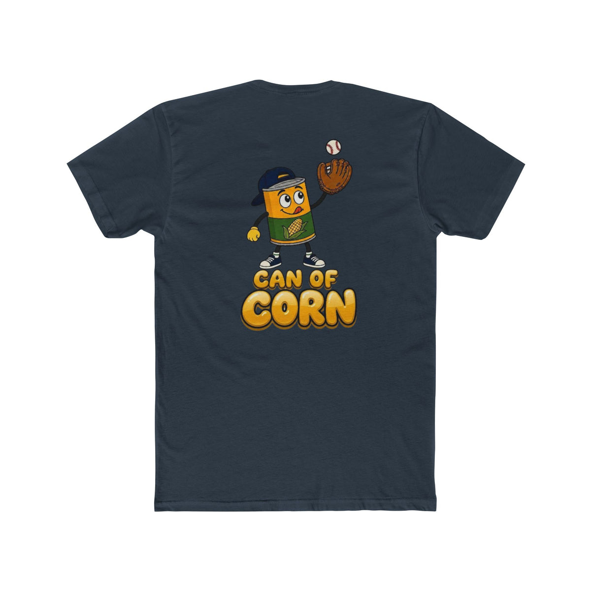 Can of Corn Baseball T‑Shirt - Two Sided