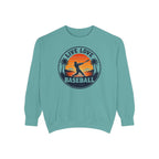 Baseball Unisex Sweatshirt - "Live Love Baseball" Vintage Sunset Crewneck