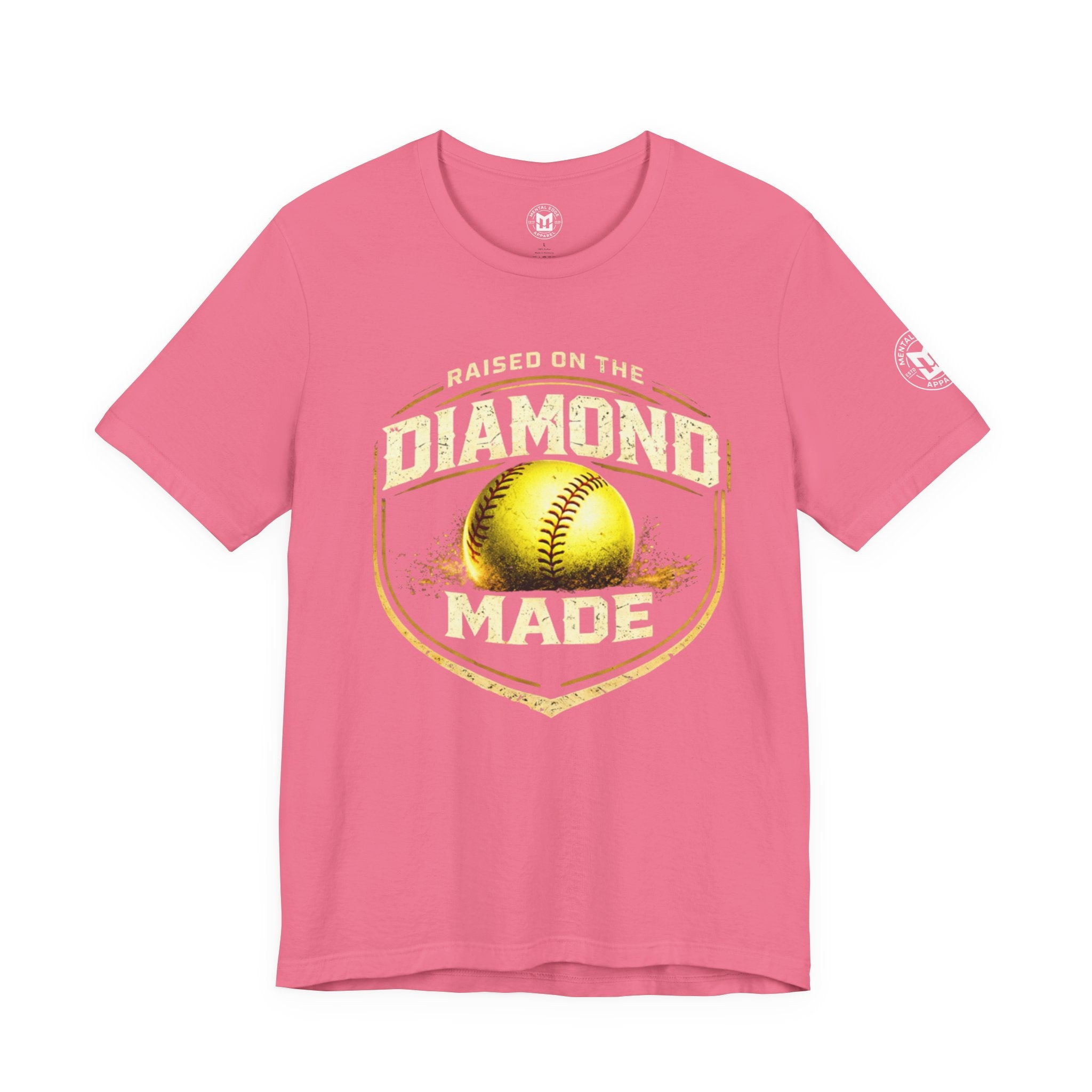 Raised on the Diamond Made Softball Tee