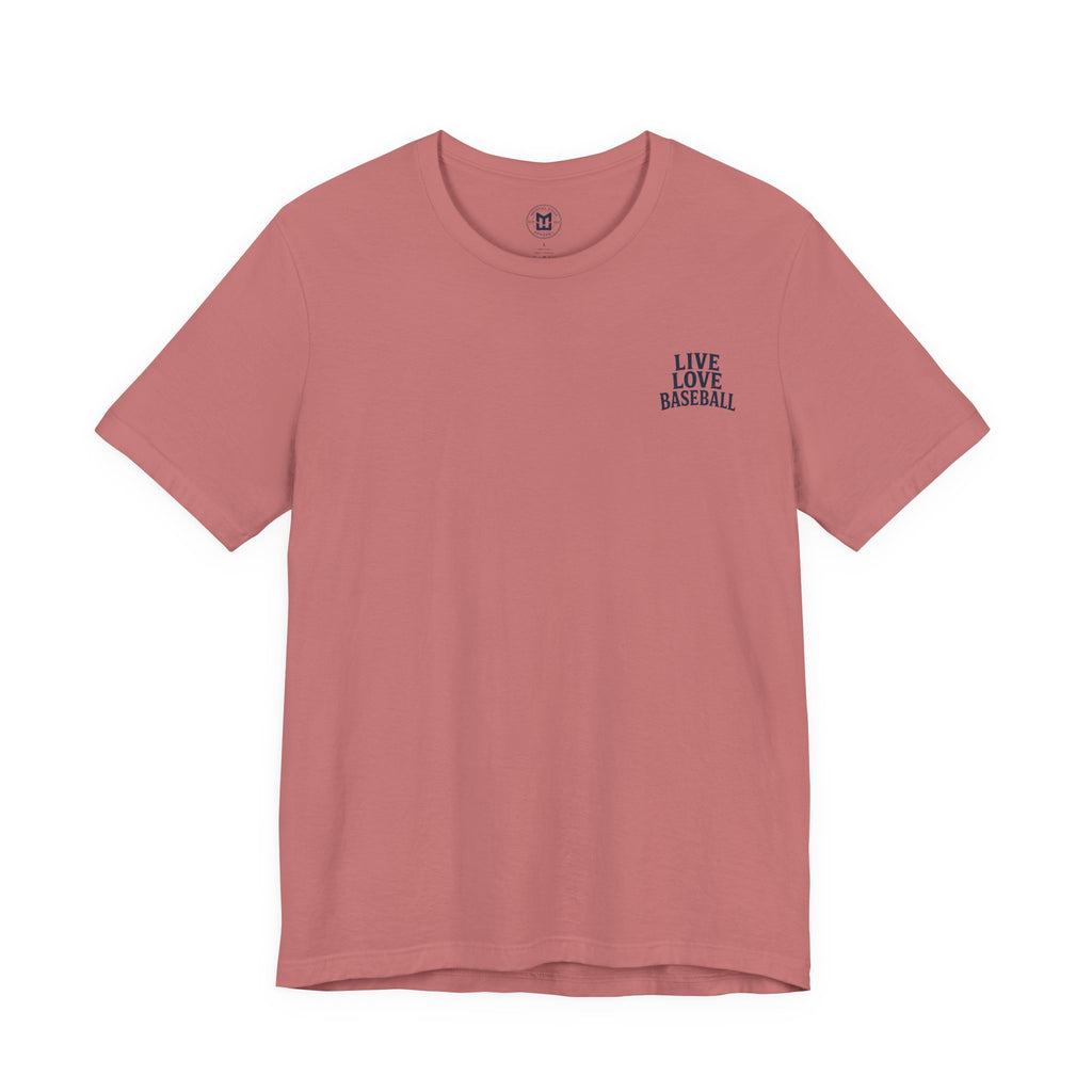 Baseball Tee — "Live Love Baseball" Vintage Sunset Unisex T-Shirt