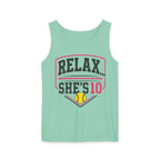 Relax She’s 10 Parent Softball Tank Top
