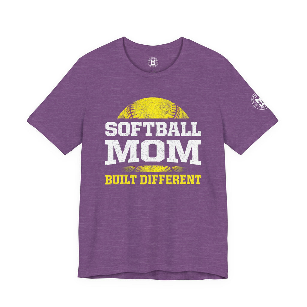 "Built Different" Softball Mom T-Shirt