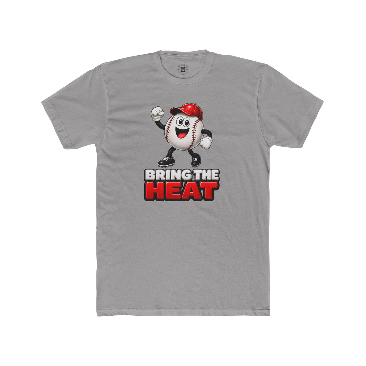 Heater "Bring The Heat" Adult Men Next Level Baseball Tee Vintage Mascot Graphic Shirt
