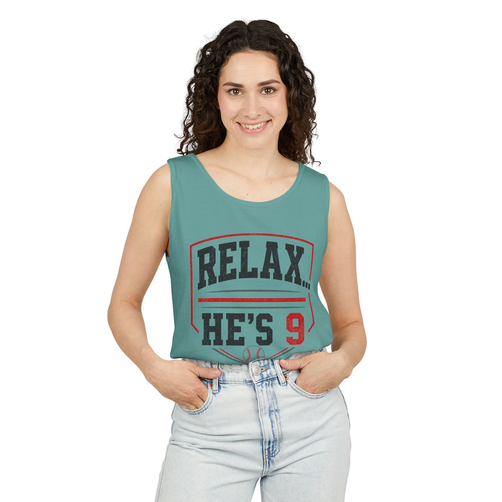 Relax… He’s 9 Parents Tank Top