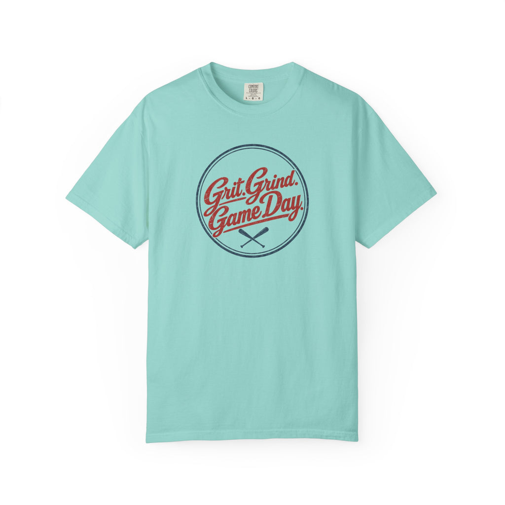 Adult Unisex  "Grit Grind Game Day" Comfort Colors Baseball Graphic Tee
