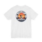 Baseball Tee — "Live Love Baseball" Vintage Sunset Unisex T-Shirt