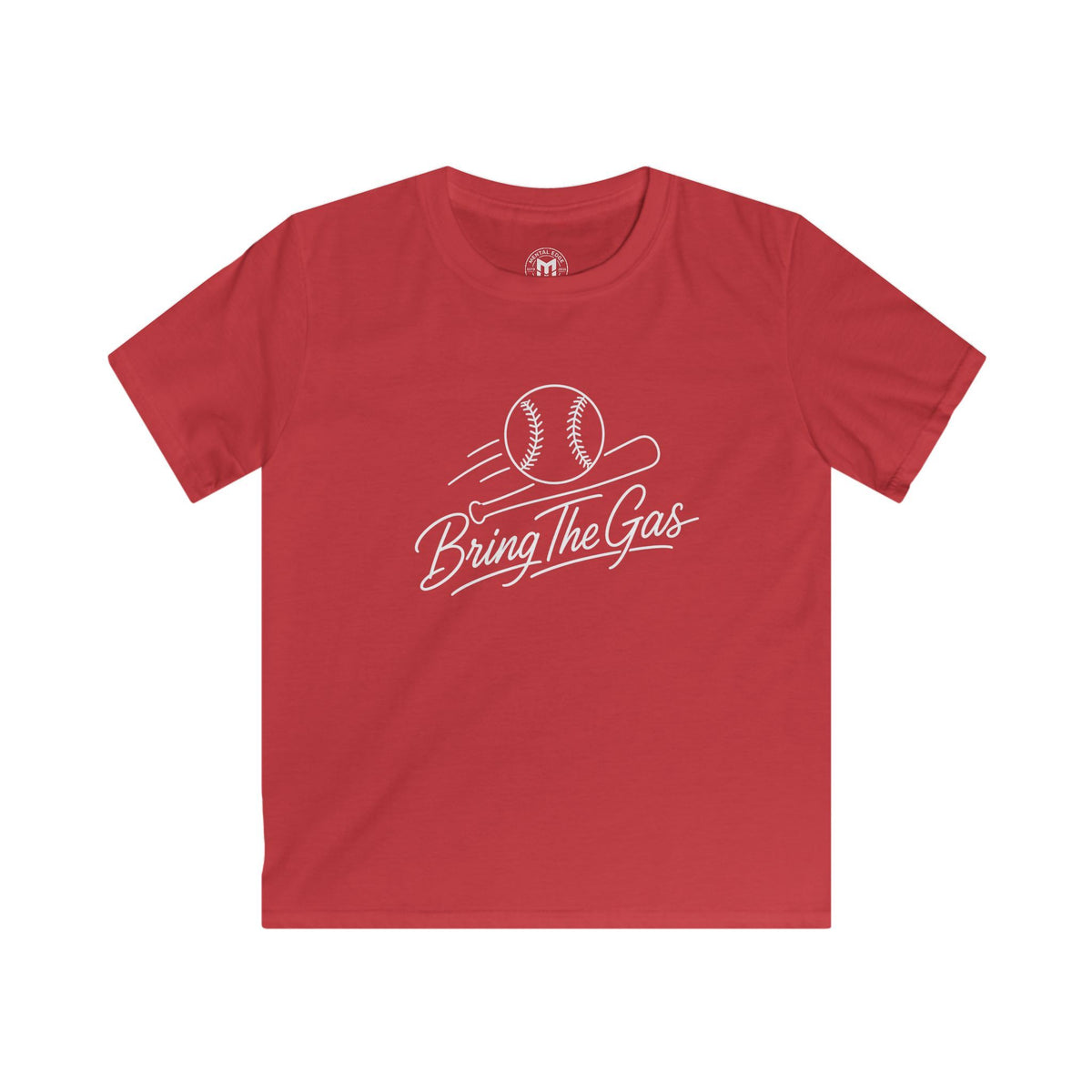 Kids Baseball Tee — "Bring The Gas" Fastball T‑Shirt