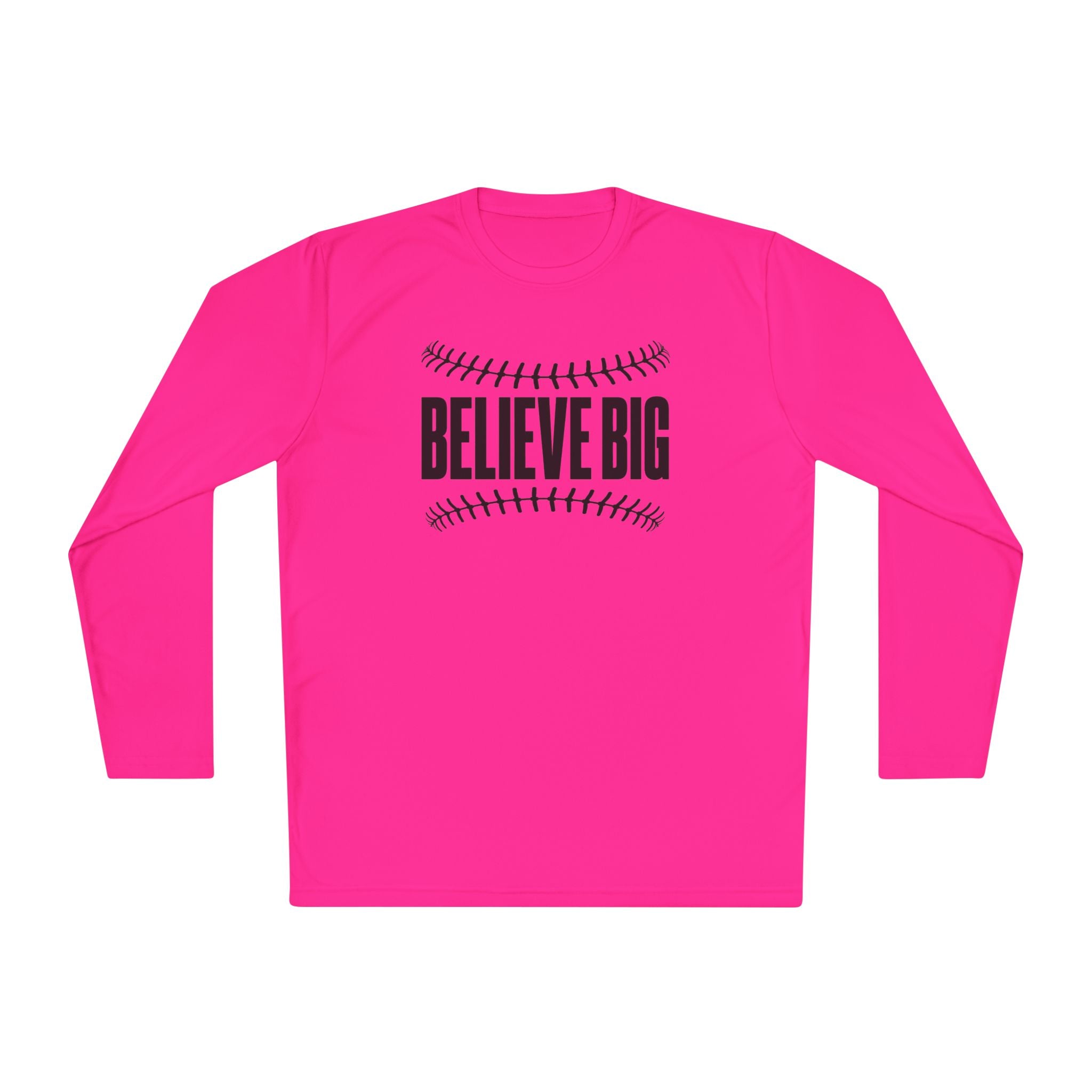 Baseball "Believe Big" Long Sleeve Unisex Tee