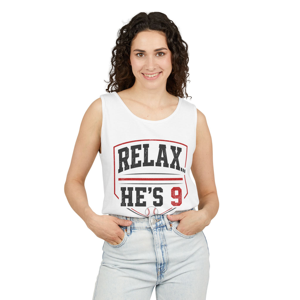 Relax… He’s 9 Parents Tank Top