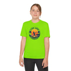 Live Love Baseball Youth Dri Fit Tee — Sunset Palm Baseball Player Shirt