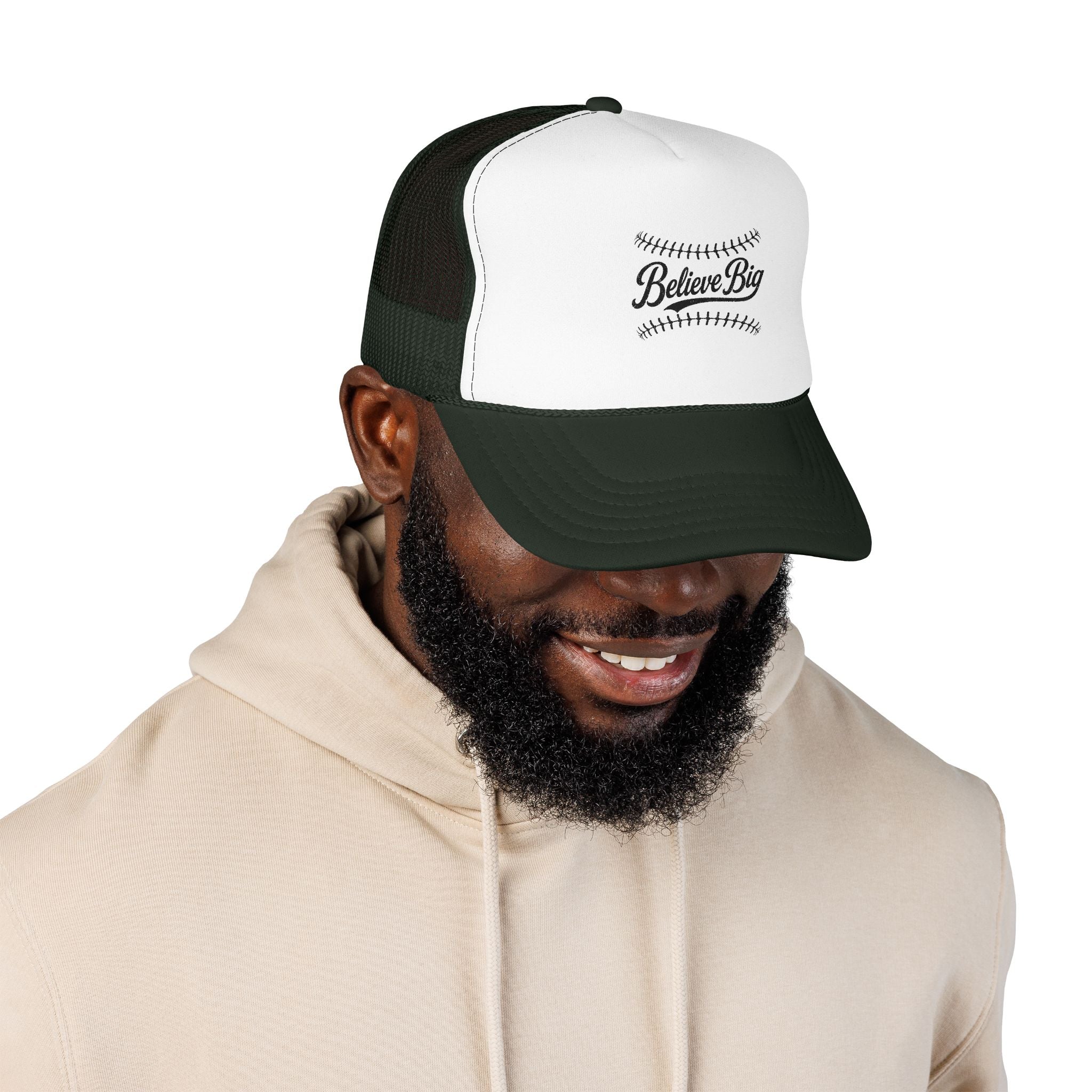 Believe Big Baseball Foam Trucker Hat