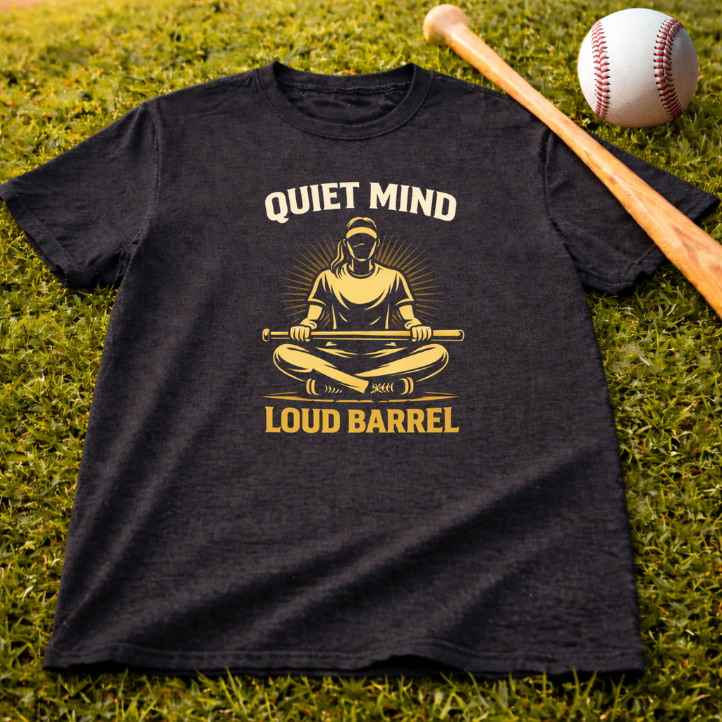 Quiet Mind Loud Barrel Softball T‑Shirt