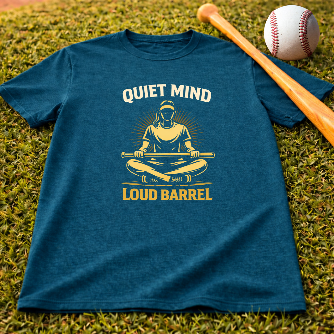 Quiet Mind Loud Barrel Softball T‑Shirt
