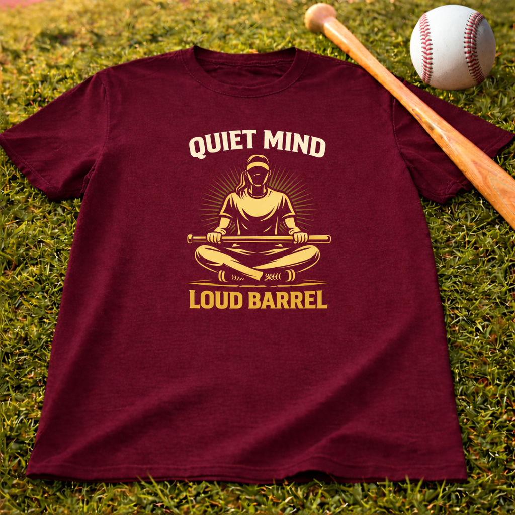 Quiet Mind Loud Barrel Softball T‑Shirt