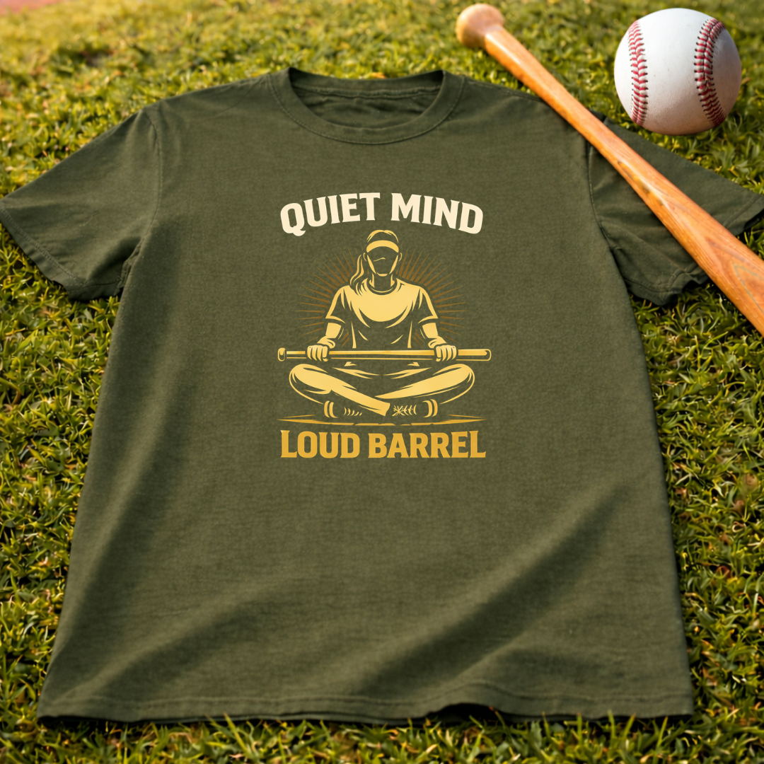 Quiet Mind Loud Barrel Softball T‑Shirt