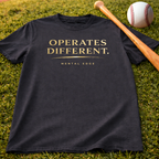 Operates Different. Mental Edge Motivational Graphic T-Shirt