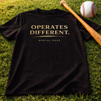Operates Different. Mental Edge Motivational Graphic T-Shirt